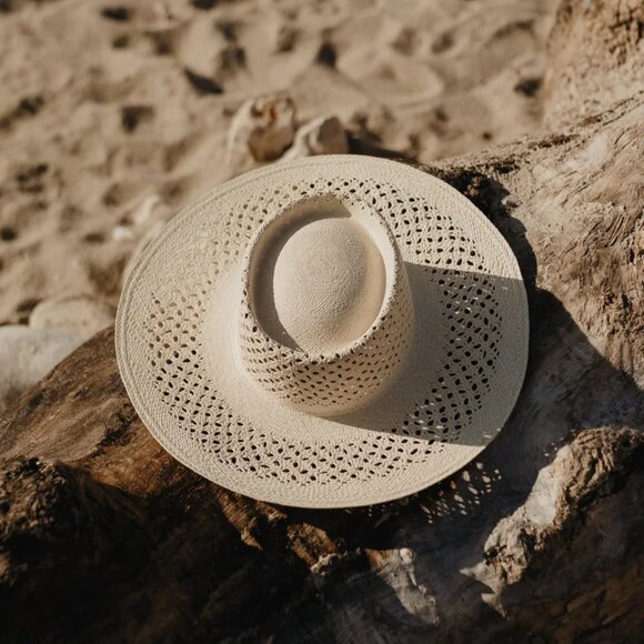 VAN PALMA Opale Junior Straw Hat Natural color Size: M EUC - Picture 6 of 16